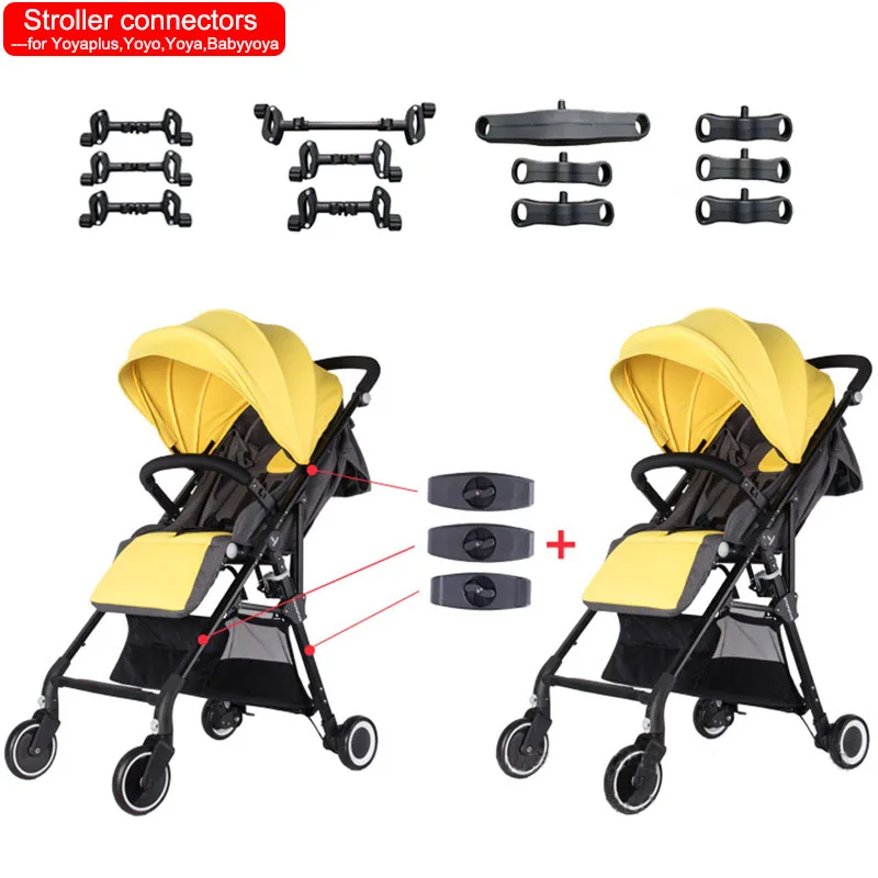 Twin Baby Stroller Connectors Bebe Accessories For Yoya Plus YoyaYoyo Babyyoya Vovo Tianrui Cybex Bugaboo Trolleys Universal