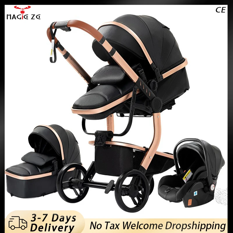 3 in 1 Baby Stroller Newborn Stroller Kid Stroller infant car seat and stroller toddler stroller travel stroller High Landscape