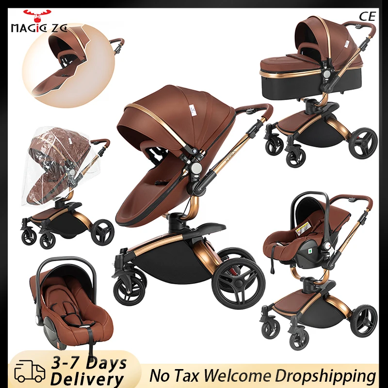 baby stroller 3 in 1 with car seat travel strollers foldable stroller infant stroller mother kids compact stroller for toddler