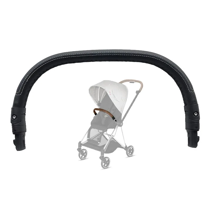 Stroller Armrest For Cybex Mios 2/3 Pushchair Bumper Bar With Leather Cover Bebe Safety Bar Baby Buggy Accessories
