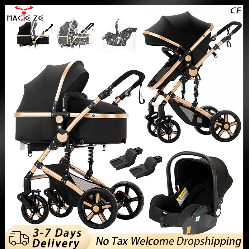 Baby Stroller toddler stroller 3 in 1 Stroller Newborn Stroller lightweight stroller Child stroller Baby Carriage High Landscape