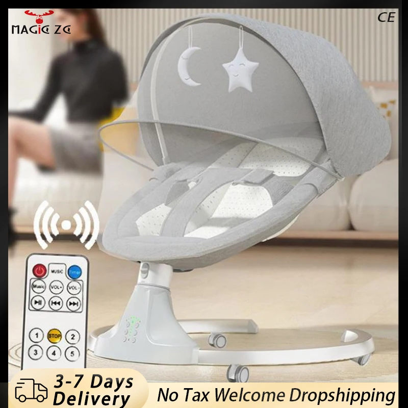 Baby Chair Baby Electric Rocking Chair infant Swing Chair Baby Cradle Children Chair Toddler Chair With Remote Control/Bluetooth