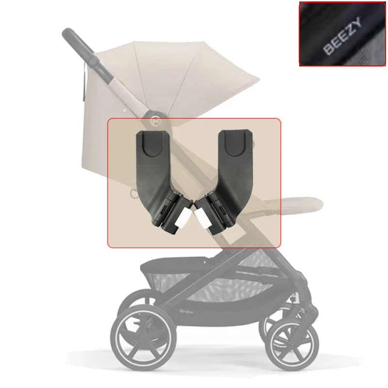 Stroller Adapter Compatible Cybex Beezy Series Pushchair With Aton Cloud Q/Z Basket Baby Buggy And Car Seat Connectors